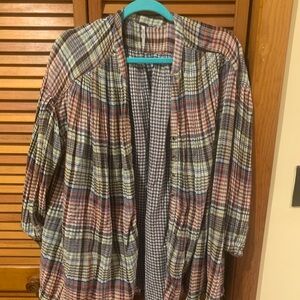 Free People Come On Over Plaid Multicolor Shirt (Men’s)